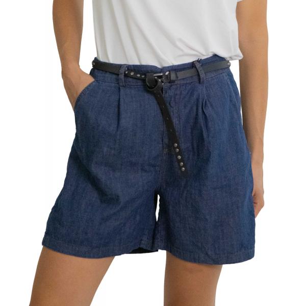 Bermuda con cintura in jeans "Amélie"